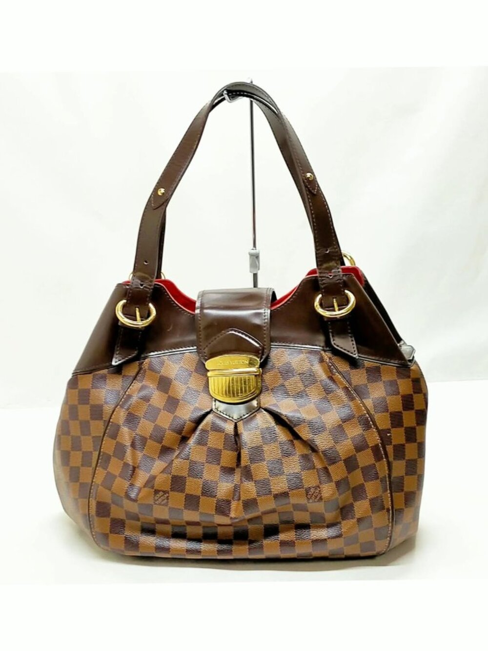 Authentic Louis Vuitton Sistina MM Damier Ebene Shoulder Bag LV Handbag - Picture 2 of 16